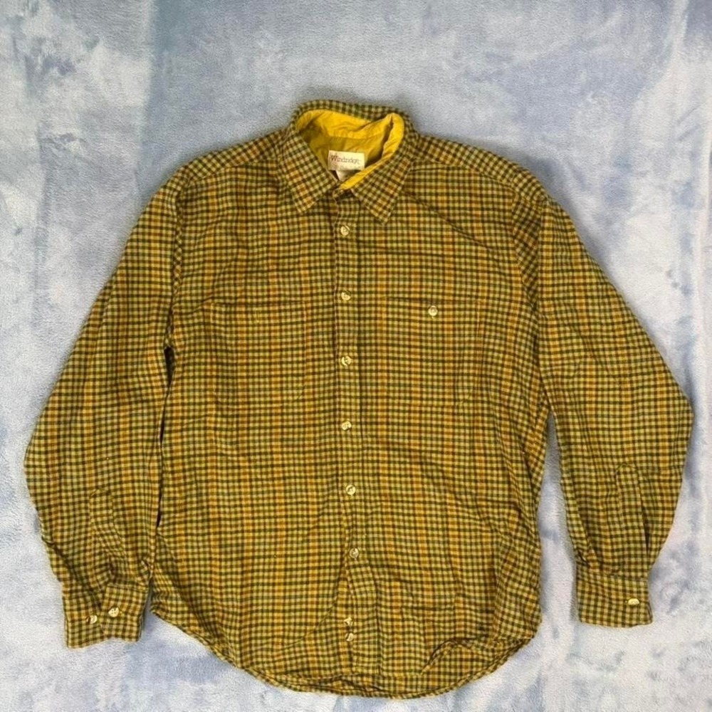 Vintage Windridge Shirt Mens 2XL Button Up Long Sleeve Outdoor 80s men Size M